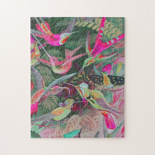 Quebra-cabeça Vintage Haeckel Hummingbird (Vertical)