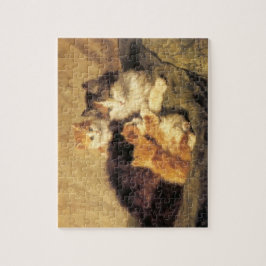 Quebra-cabeça Vintage Henriëtte Ronner Knip's Cats Painting