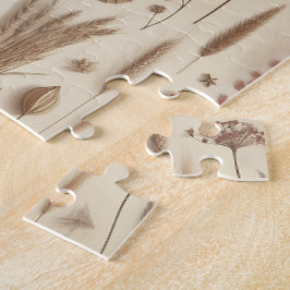 Quebra-cabeça Vintage Herbarium Pressed Flower Botanical Puzzle