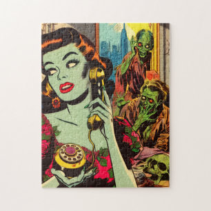 Quebra-cabeça Vintage Horror Histórias em quadrinhos Zombie