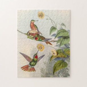 Quebra-cabeça Vintage Hummingbird por John Gould