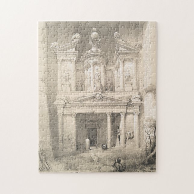 Quebra-cabeça Vintage Illustration of Petra (1849) (Vertical)