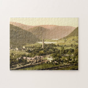 Quebra-cabeça Vintage Ireland, Glendalough illage Co. Wicklow