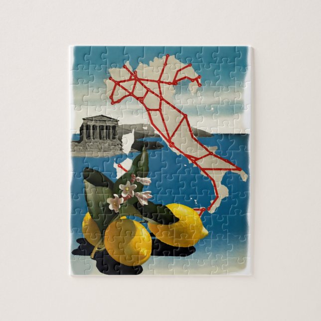 Quebra-cabeça Vintage Itália Viagem (Vertical)