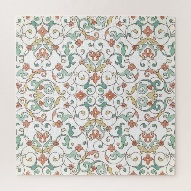 Quebra-cabeça Vintage Line Art Eastern Ornament (Vertical)