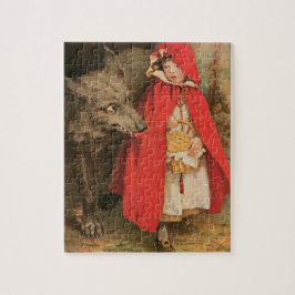 Quebra-cabeça Vintage Little Red Riding Hood and Big Bad Wolf