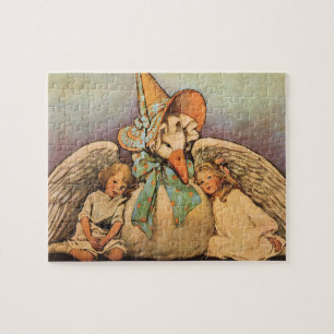 Quebra-cabeça Vintage Mãe Goose Filhos Jessie Willcox Smith