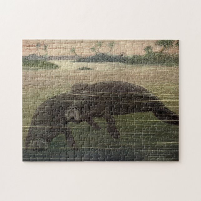 Quebra-cabeça Vintage Manatee Painting (1909) (Horizontal)