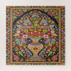Quebra-cabeça Vintage Meio século de Flores Turcas Turcas de Flo