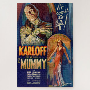 Quebra-cabeça Vintage Mummy Monster Movie Poster