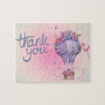 Vintage Obrigado Balão de Ar Quente