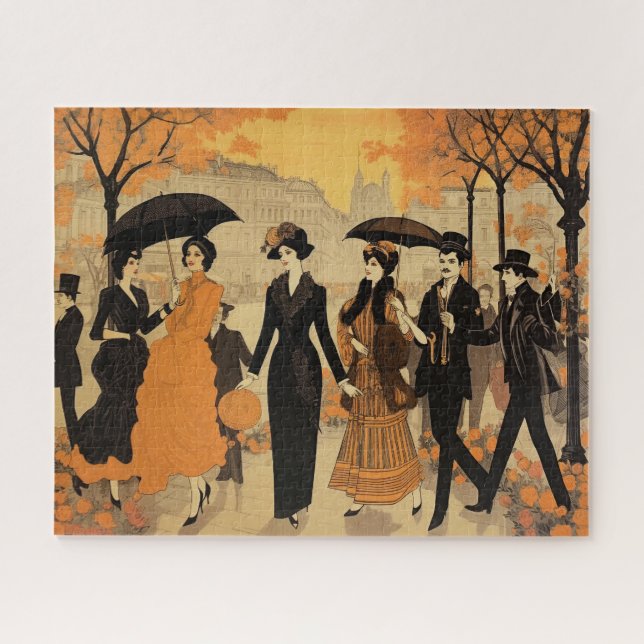 Quebra-cabeça Vintage Paris (Horizontal)