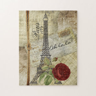 Quebra-cabeça Vintage Paris Design