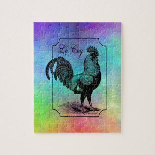 Quebra-cabeça Vintage Pastel Rooster