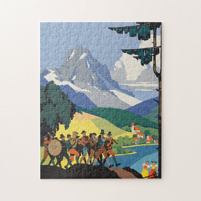 Quebra-cabeça Vintage Poster austríaco (Vertical)