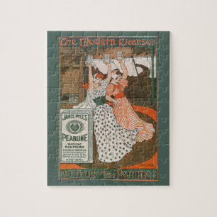 Quebra-cabeça Vintage Product Label Art Pearline Modern Cleanser