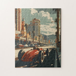 Quebra-cabeça Vintage Racing Carro em Las Vegas