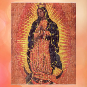 Quebra-cabeça Vintage Religion Virgin Mary Our Lady of Guadalupe