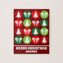 Vintage Retro Árvores de Natal e Arcos Crianças