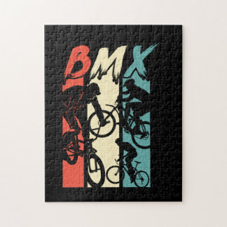 Quebra-cabeça Vintage Retro BMX Bike Rider Freestyle Stunt Biker