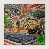 Vintage Route 66, poster nostálgico.