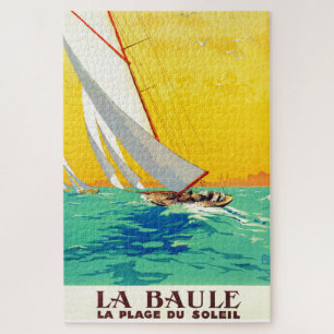 Quebra-cabeça Vintage Sail Boats Viagem francês