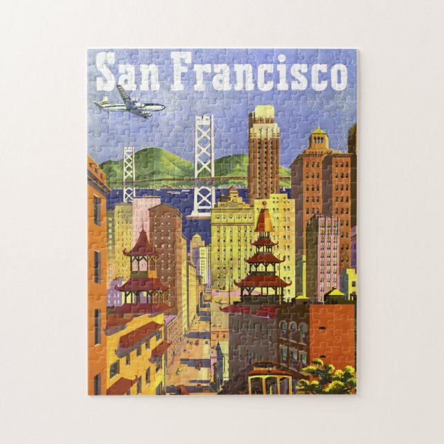 Quebra-cabeça Vintage San Francisco (Vertical)