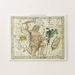 Quebra-cabeça Vintage Sky Map Constelação de Hércules