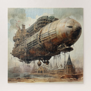 Quebra-cabeça Vintage Steampunk Zeppelin (2)