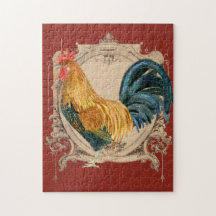 Vintage Style Country Rustic Rooster Francês