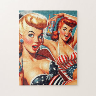 Quebra-cabeça Vintage Summer Pinups