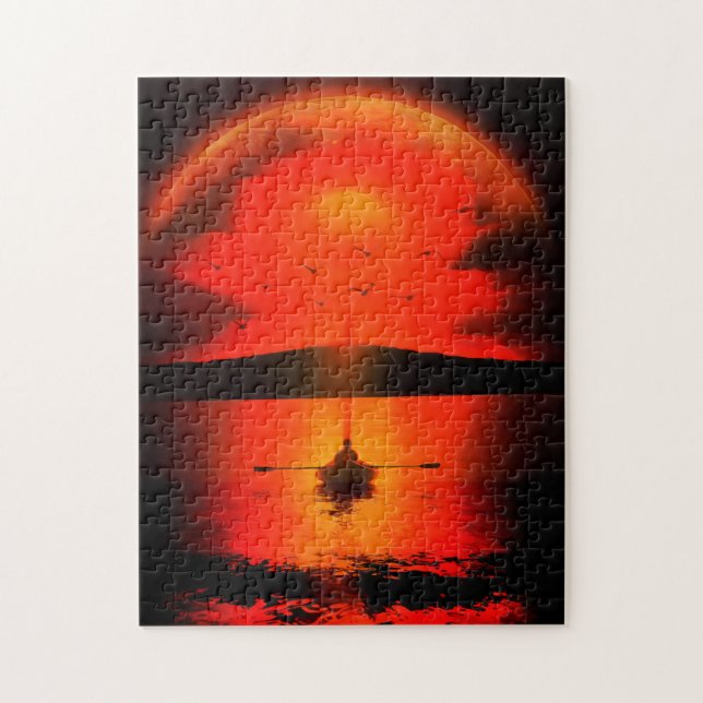 Quebra-cabeça Vintage Sunset Hope Faith Love Incentive (Vertical)