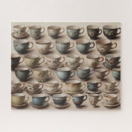 Quebra-cabeça Vintage Teacups