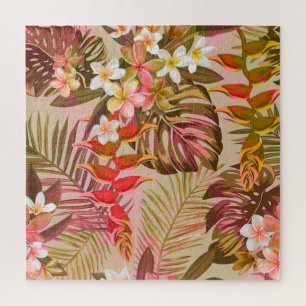 Quebra-cabeça Vintage Tropical Garden