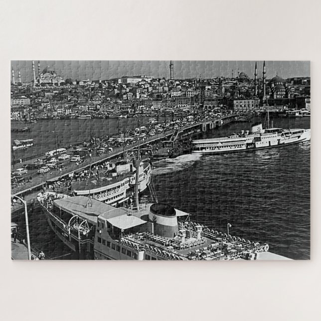 Quebra-cabeça Vintage Turkey Istambul Galata (Horizontal)