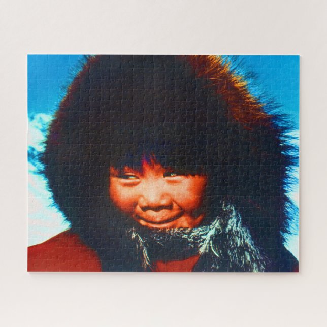 Quebra-cabeça Vintage USA Alaska eskimo child (Horizontal)
