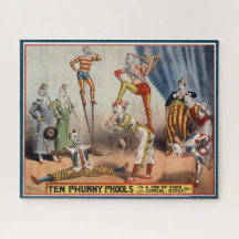 Vintage Vaudeville Comedy Poster Puzzle Theater 