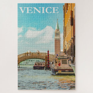 Quebra-cabeça Vintage Venice Viagem