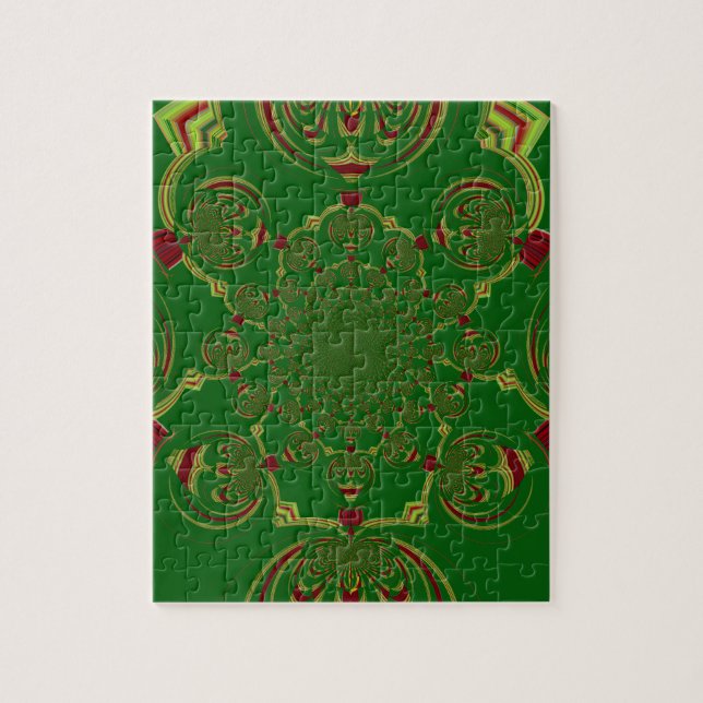 Quebra-cabeça Vintage Verde (Vertical)