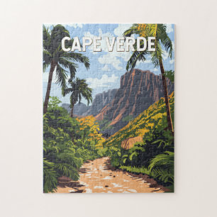 Quebra-cabeça Vintage Viagem de ilustração cabo-verdiana