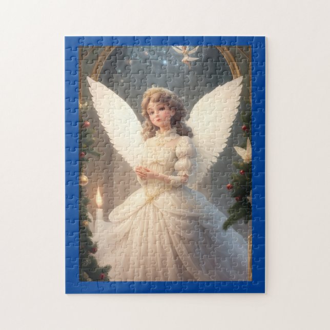 Quebra-cabeça Vintage Victorian Christmas Angel (Vertical)