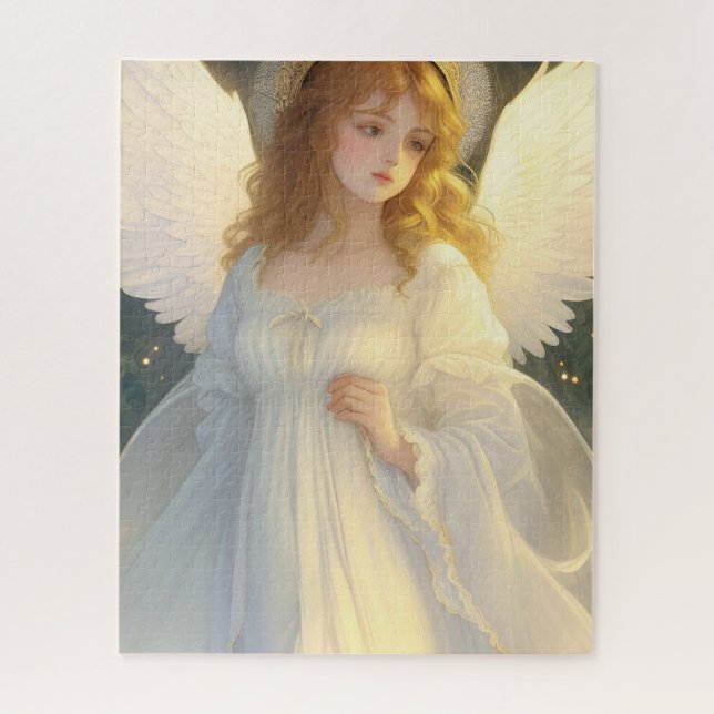 Quebra-cabeça Vintage Victorian Christmas Angel (Vertical)