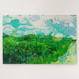 Quebra-cabeça Vintage Vincent Van Gogh Green Wheat Fields