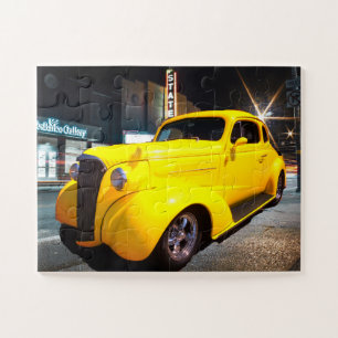 Quebra-cabeça Vintage Yellow Coupe Street Rod
