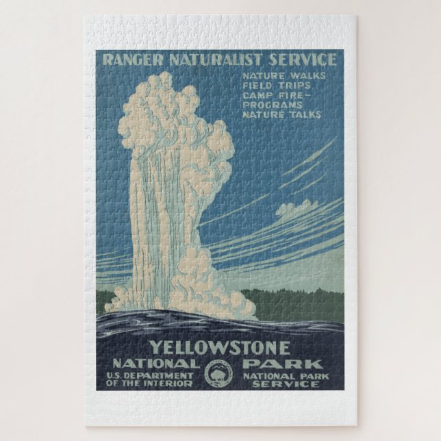 QUEBRA-CABEÇA VINTAGE YELLOWSTONE POSTER (Vertical)