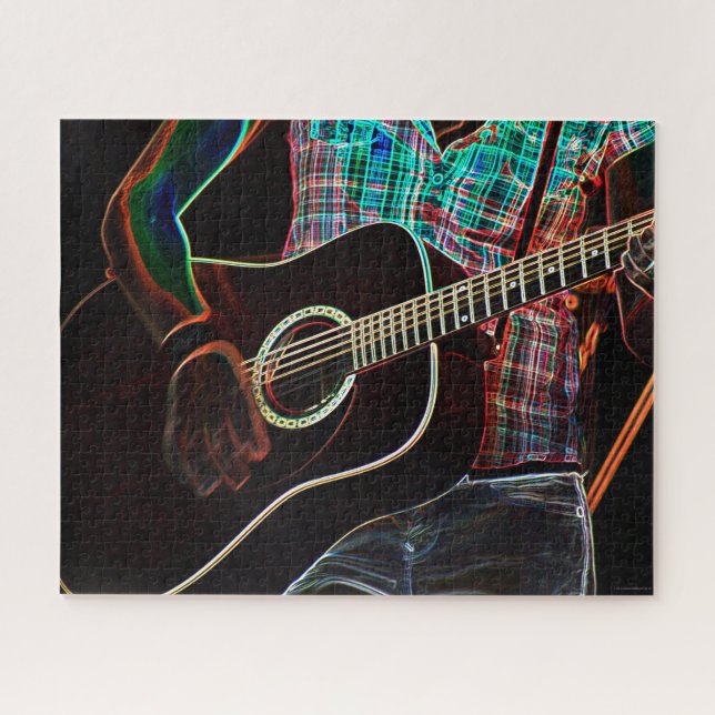 Quebra-cabeça Violão 1 16x20 520pc jpcna (Horizontal)