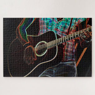 Quebra-cabeça Violão 1 20x30 1014pc jpcn