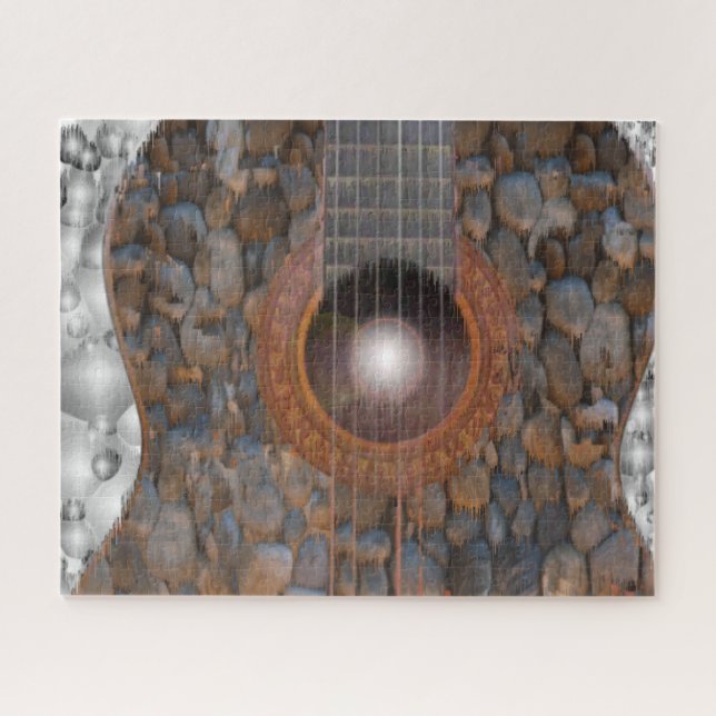 Quebra-cabeça Violão de Rock Clássico (Horizontal)