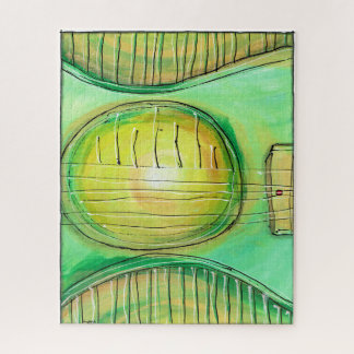 Quebra-cabeça Violão Verde 2