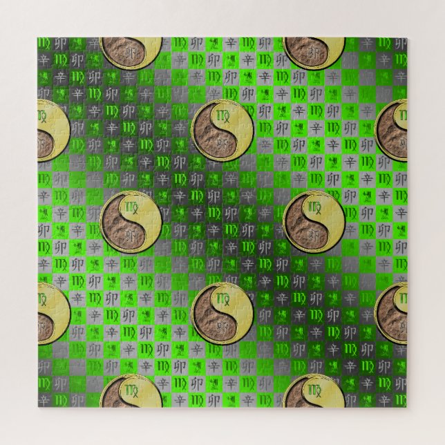 Quebra-cabeça Virgem & Coelho de Metal (Vertical)